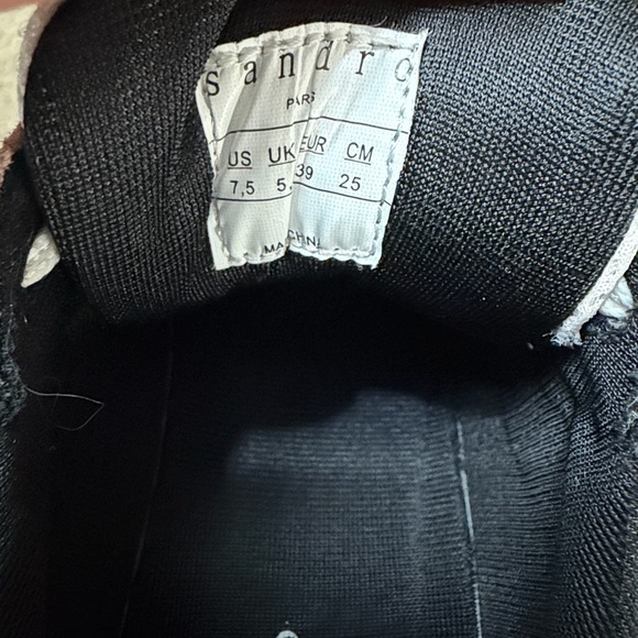 Sandro Paris Flame Sneakers Rose Vieux Pink and White - Picture 10 of 10